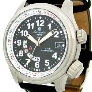 German Military Defender GMT World Time CARBON DI A1291  