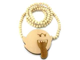 BOO PIECE, GOOD WOOD, NECKLACE, 36 BALL BEADS CHAIN  