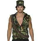 Mens Fever Army Guy Military Fancy Dress Costume   L