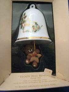 Hallmark Ornament 1983 TEDDY BEAR BELL RINGER #5  
