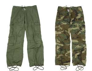 Girls Vintage Military Pratrooper 8 Pocket Cargo Pants  