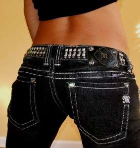   Me Crystal Studded Waist Dash & Shine Skinny Jeans sz 31 NEW by Mek