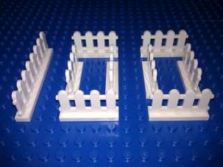 Lego bricks, 10 White Picket Fence 1x4x2 New  