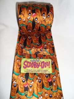 Scooby Doo Dog Silk TIE Cartoon Network Brown Green 57  