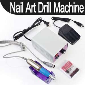 Professional Electric Nail Art Salon Drill Glazing Machine Manicure 