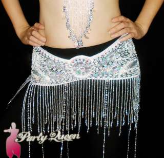 11 color Sexy Shining Belly Dance Hip Scarf Belt Chain  
