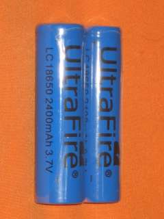ultrafire 18650 2400mAh 3.7V Li ion rechargeable battery  