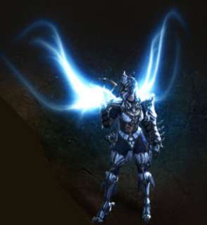 Game launch screen from Diablo III showing four of five character 
