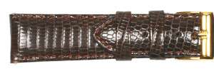 New Mens Genuine Lizard Leather Strap Watch Band  
