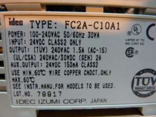 Idec Micro 3 Programmable Controller FC2A C10A1 #22284  