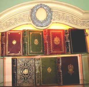 Rare Lot Antique Books   Beautiful Leather Library Set Home Decorator 