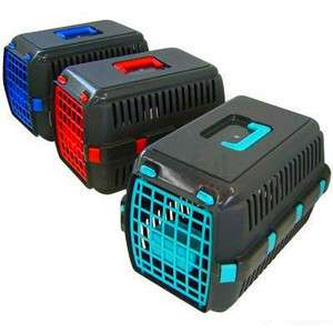   Travel Pet Carrier Plastic Cage Crate Cat Kitten Dog Puppy Small Size