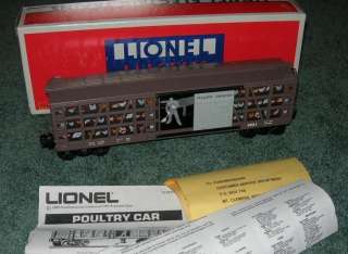 LIONEL OPERATING CHICKEN SWEEPER LIGHTED CAR MEXICO MIB  