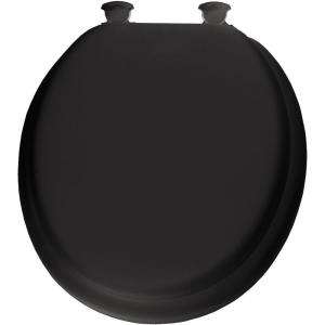 Mayfair Round Closed Front Toilet Seat in Black 13EC 047 at The Home 