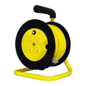 40 Ft. 14/3 Open Cord Reel With 4 Outlets 07 00401  