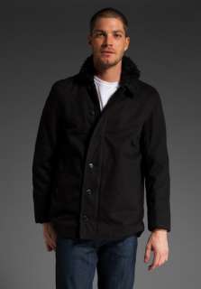 BRIXTON Mast Heavy Twill Jacket in Black  