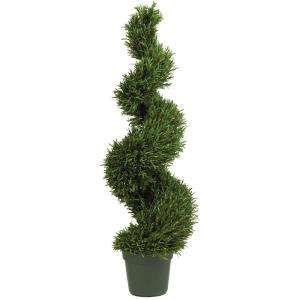Nearly Natural 4 Ft. Rosemary Spiral Silk Tree 5170  