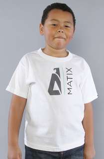 Matix The Monocut Youth Tee in White Aqua  Karmaloop   Global 