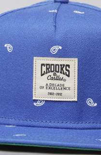 Crooks and Castles The Paisley Snapback Hat in Cobalt  Karmaloop 