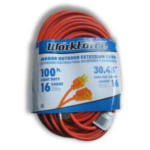 100 ft. 16/3 Workforce Extension Cord AW625718 