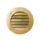 Als Millworks 18 in. Wood Round Louver Gable Vent