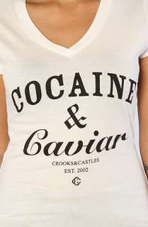 Crooks and Castles The Cocaine Caviar Tee in White  Karmaloop 