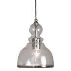   Home Decorators Collection 1 Light Polished Nickel Bell Pendant Light