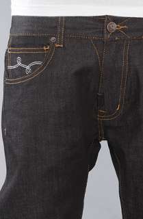 LRG The Researchicon Slim Straight Fit Jeans in Raw Black Wash 