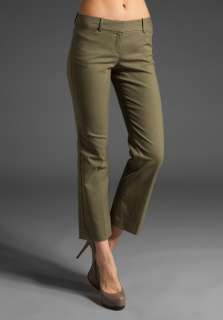 THEORY Canvas Max CC Cropped Pant in Vintage Army  