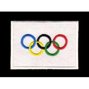   on Patches Applikation Flagge Olympiade Olympia Olympische Ringe Sport