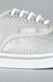 Vans Footwear The Authentic Lo Pro Sneaker in Silver Sequins 