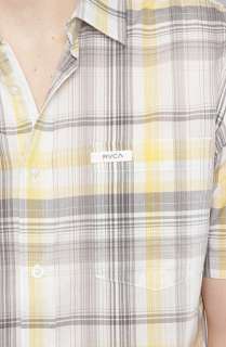 RVCA The Cationic SS Buttondown Shirt in Graphite  Karmaloop 