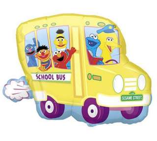 28 Sesame Street Back to School Bus Party Balloon  
