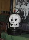 OLD Vintage Halloween SKULL LANTERN Made in HONG KONG