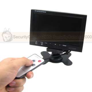   TFT LCD Color Monitor 2CH Video Input for Car Rearview System CCTV DVD