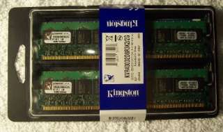 Kingston KVR400D2D8R3K2/2g Kit of 2 Memory Module New  