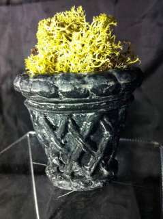 Basket Weave Urn for your Fairy Terrarium or Dish Garden  