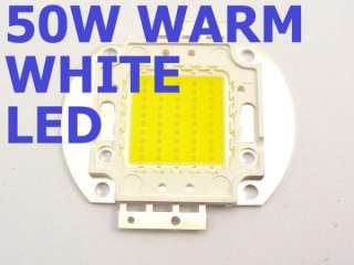 FREE SHIP 1 x 50W Warm WHITE LED Lamp 2850 3050K Bright Light Bulb 