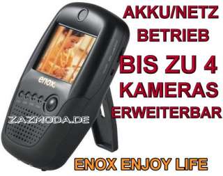 Enox Babyphone Überwachungskamera Babyruf Monitor NEU 4260088660213 