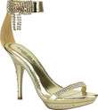 Gold Bow Womens Sandals       