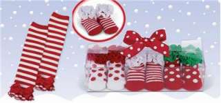 Bearington Bears Christmas Lil Elf Baby Socks Chubbies Leg Warmers 