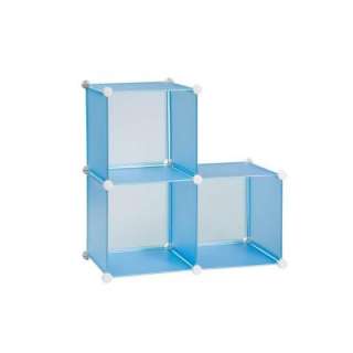 Honey Can Do 3 Pack Storage Cubes  Blue SFT 01466 