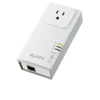 ZyXEL PLA 407 Powerline Pass Thru Ethernet Adapter   200Mbps, 1x 10 