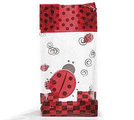 10 LADYBUG PARTY Treat Bags Cello Goody Favors Baby  