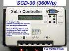 Solarladeregler Laderegler Solarregler SCD 30A 360Wp mit Display für 