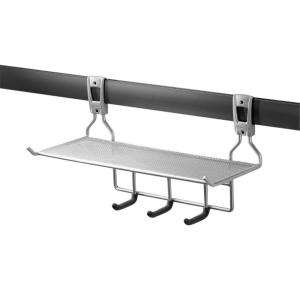 Rubbermaid FastTrack Garage Shelf With Hooks FG5E15FTSNCKL at The Home 