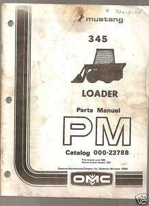 Mustang 345 Skid Steer Loader Parts Manual  