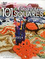 101 GRANNY SQUARES~Annies Crochet BOOK~SEE PICS~NEW  
