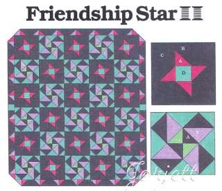 Friendship Star & Next Door Neighbor Quilt Blocks & Quilt patterns 