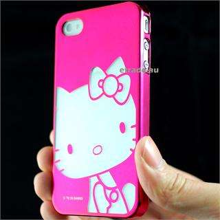 Cute Pink Hello Kitty Chrome Hard Case for iPhone 4S  